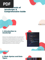 Fundamentals of Java Script A Comprehensive Guide