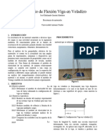 Laboratorio de Flexión Viga en Voladizo 