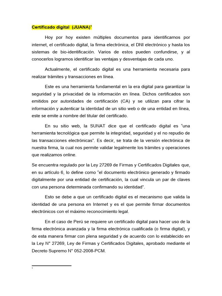 Certificado Digital: Seguridad y Uso | PDF | Certificado de clave ...