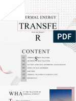 Thermal Energy Transfer