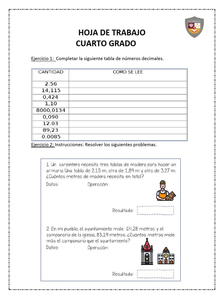 hoja-de-trabajo-cuarto-grado-pdf