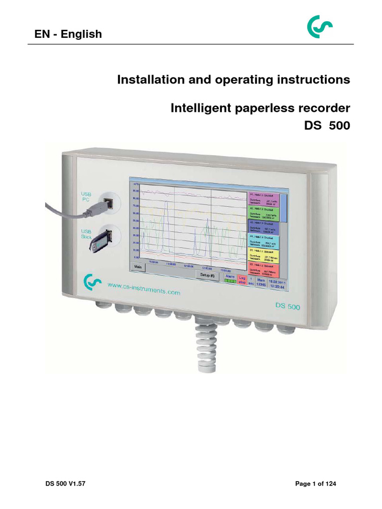 DS 500 Intelligent Recorder Manual | PDF | Insulator (Electricity ...