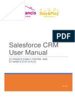 Salesforce CRM User Manual ST Francis ST Marks