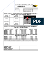 F-40 Pautas de Mantenimiento Preventivo para Baterias.