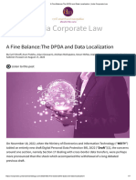 A Fine Balance_The DPDA and Data Localization _ India Corporate Law