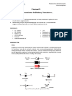 Práctica 3 Funcionamiento de Diodos y Transistores.