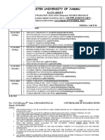 Date-Sheet and Notification of 5th Semester Hons Integrated Supplementary