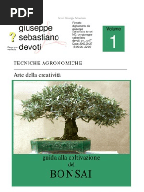 A Guida Alla Coltivazione Dei Bonsai Giuseppe Sebastiano Devoti Stamp A Bile