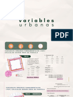 Variables Urbanas