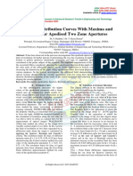 Intensity Distribution Curves With Maxima and Minima For Apodised Two Zone Apertures