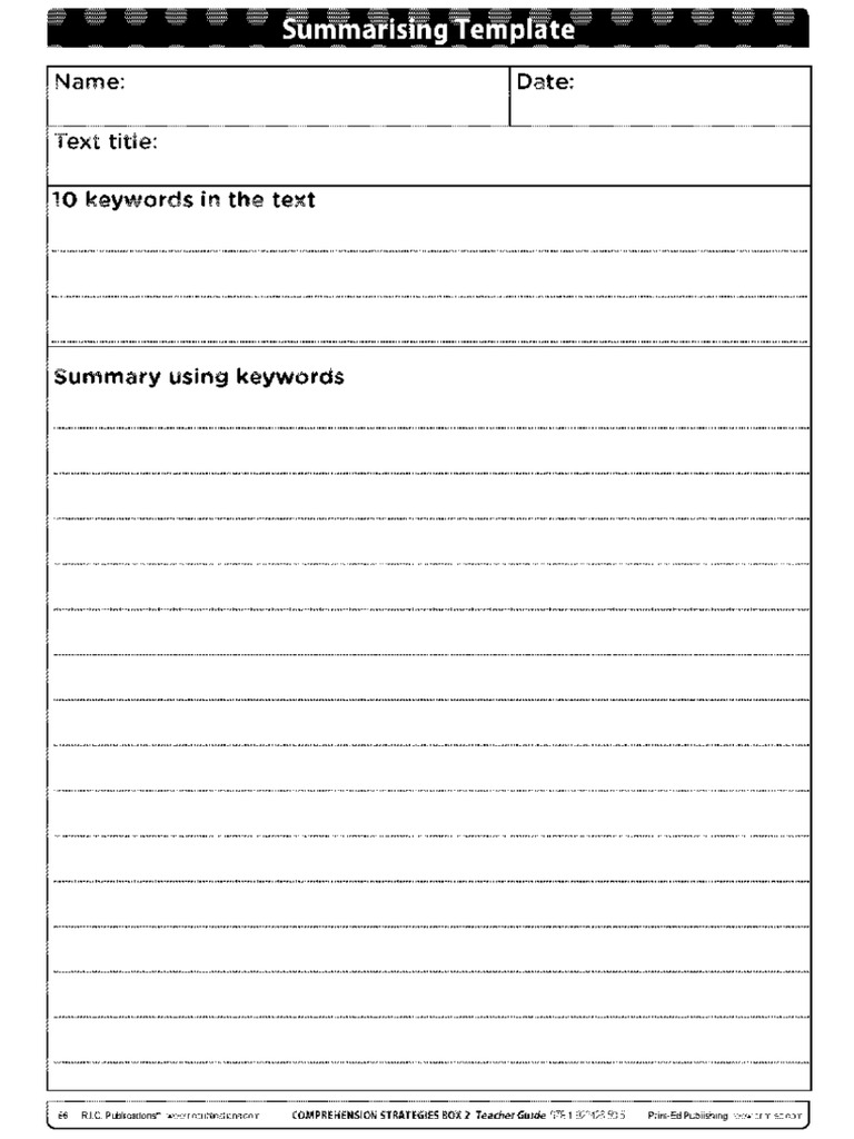 Summarizing pdf