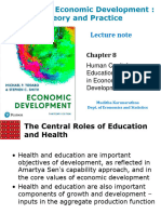 ECN 3054 - Todaro Chap 8 - Human Capital Education and Health in ED