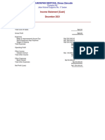 Income Statement (Cash)