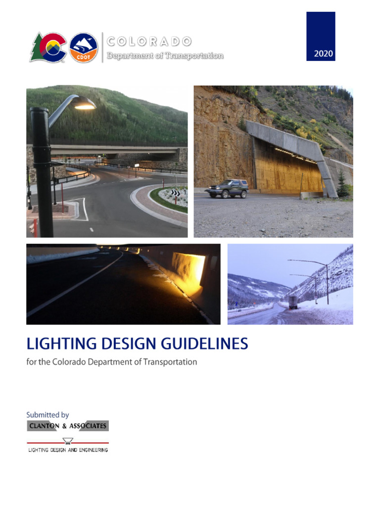 CDOT 2020 Lighting Design Guidelines | PDF | Lighting | Interchange (Road)