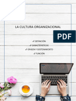 Tema 6 La Cultura Organizacional