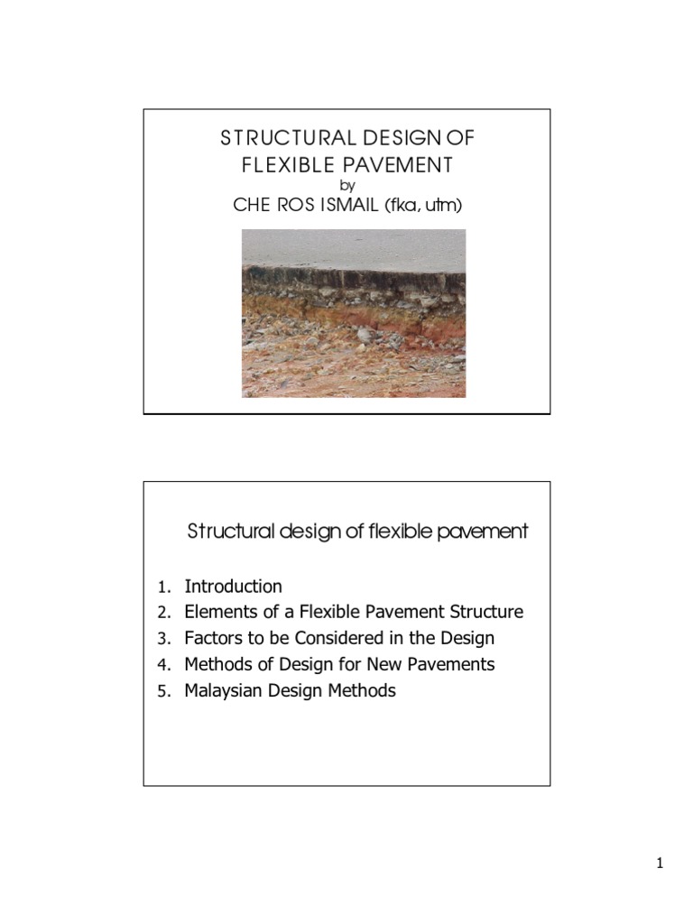 Flexible Pavement Structural Design Guide | PDF | Structural ...