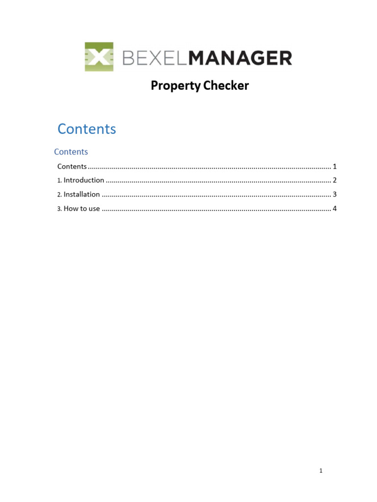 Property Checker for BIM Data Validation | PDF | Microsoft Excel ...
