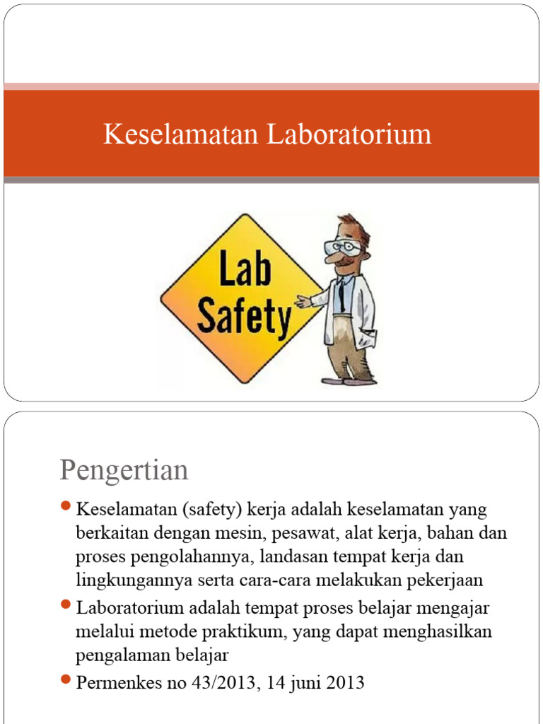 Keselamatan Kerja di Laboratorium K3 | PDF | Kesehatan Holistik