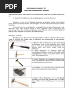 Masonry Tools and Equipment