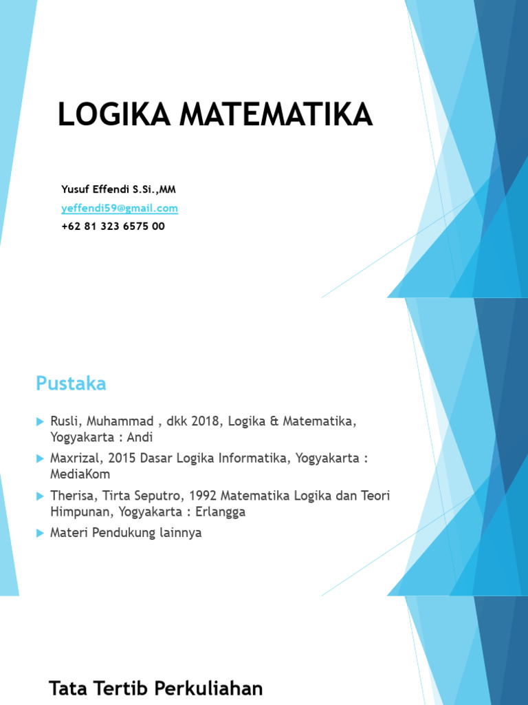 Pengantar Logika Matematika dan Proposisi | PDF