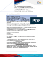 Guíde Dactivités Et Rubrique Devaluation - Unité 3 - Devoir 4 - Activité Dexpression Orale