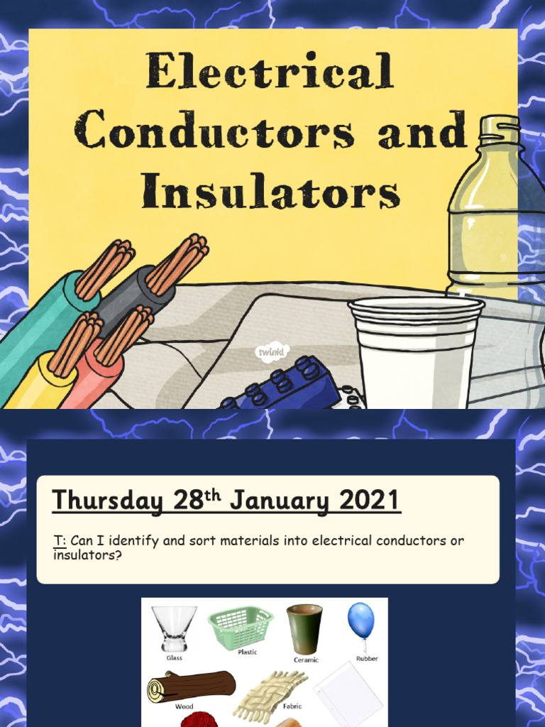 CONDUCTORS AND INSULATORS NOTES PDF visual data 6