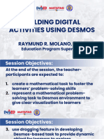 Session 5 - 6 Building Digital Activities Using Desmos