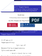 Handouts Part II Tangent Spaces