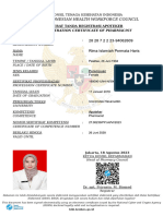 The Indonesian Health Workforce Council: Registration Certificate of Pharmacist