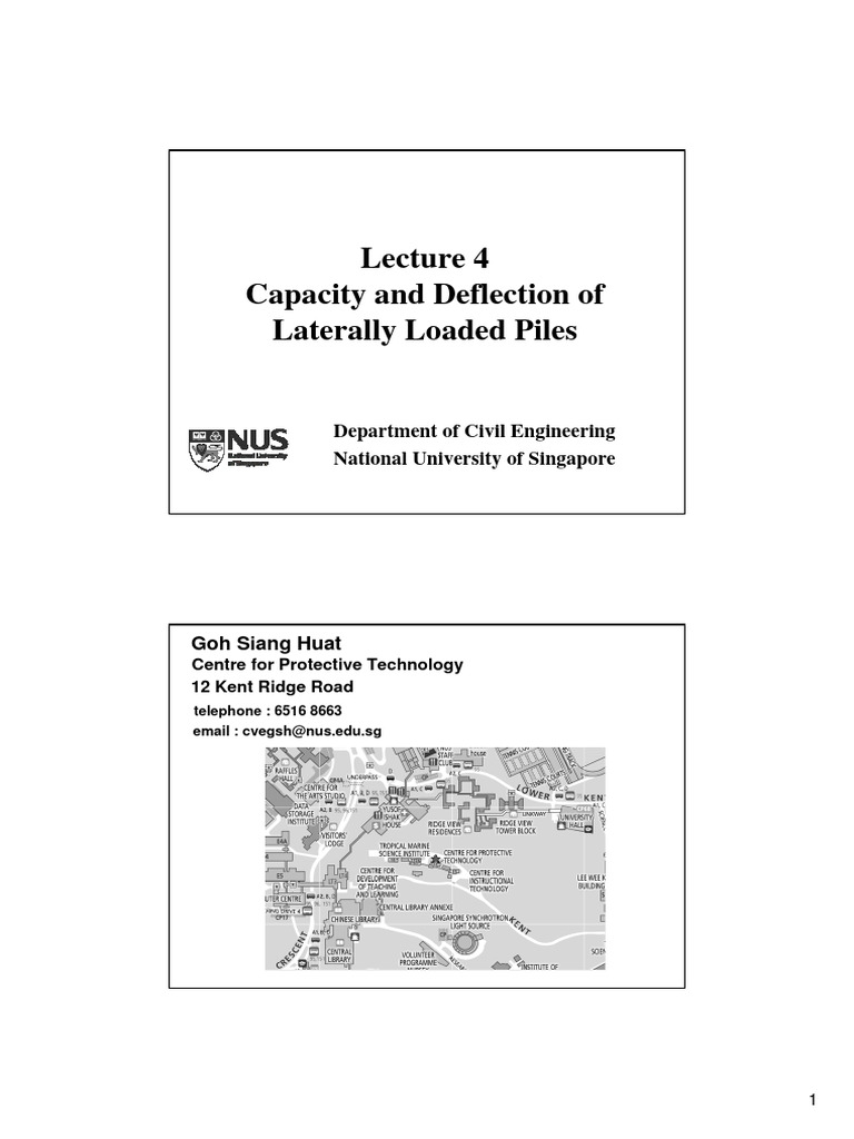 Pile Deflection Limits in Lateral Loads | PDF | Deep Foundation | Civil ...