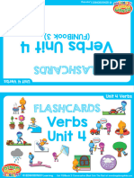 Verbs Flashcards Double Sided Unit 4