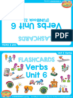 Verbs Flashcards Double Sided Unit 6