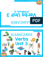Verbs Flashcards Double Sided Unit 3