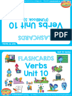 Verbs Flashcards Double Sided Unit 10