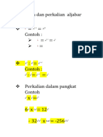 Pembagian Dan Perkalian Aljabar