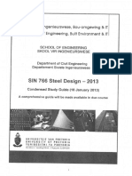 SIN 776 Steel Design 2013 Study Info