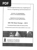 SIN 776 Steel Design 2013 Study Info