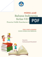 Modul Ajar Bahasa Indonesia - Teks Cerita Pendek - Fase D