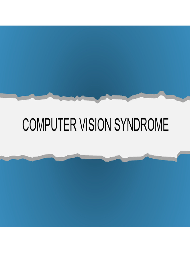 Computer Vision Syndrome 13 Juni 2023 Rev 1 | PDF