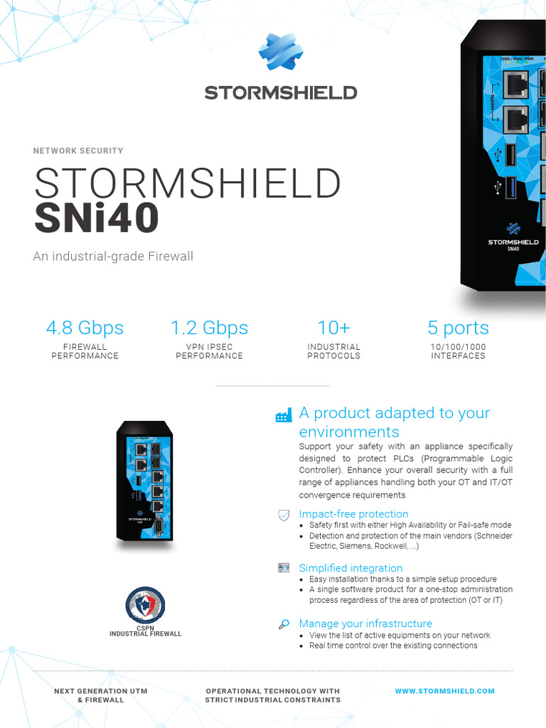 SNS en SNi40 Datasheet | PDF | Firewall (Computing) | Virtual Private ...