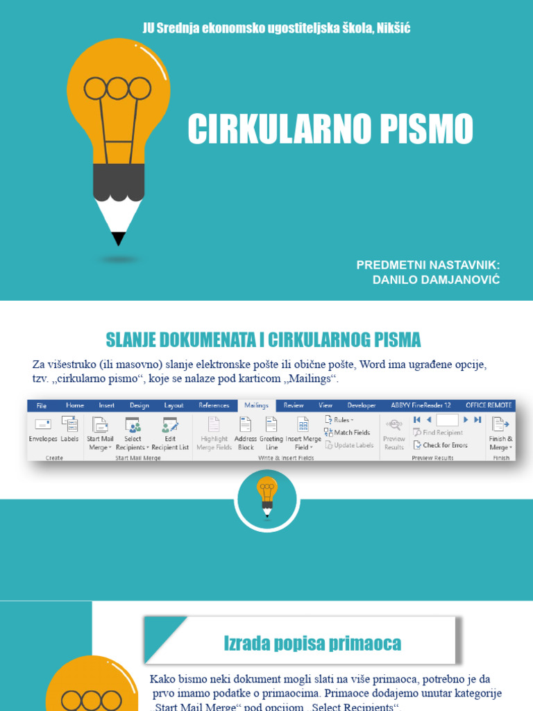 Cirkularno Pismo | PDF