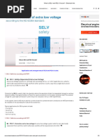 What Is SELV and PELV Circuits