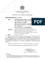 COMELEC Secretary Memo No. 231244