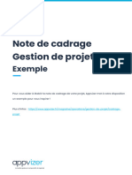 Note de Cadrage Projet - Exemple