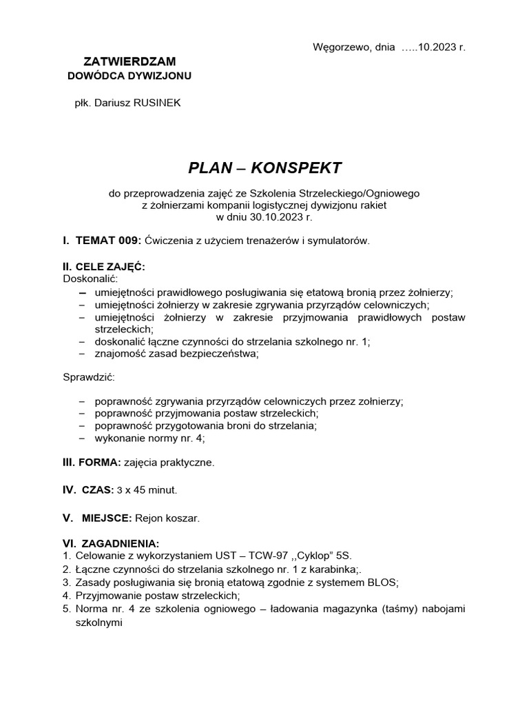 T009 Trenażery I Symulatory | PDF