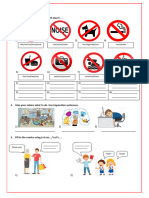 Imperative Sentences Grammar Drills Picture Description Exercises Writi 128538