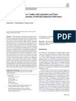Profiles of EFL Learners' Online Self Regulation and Their Relationship With Dimensions of Self Determination Motivation in Mainland China