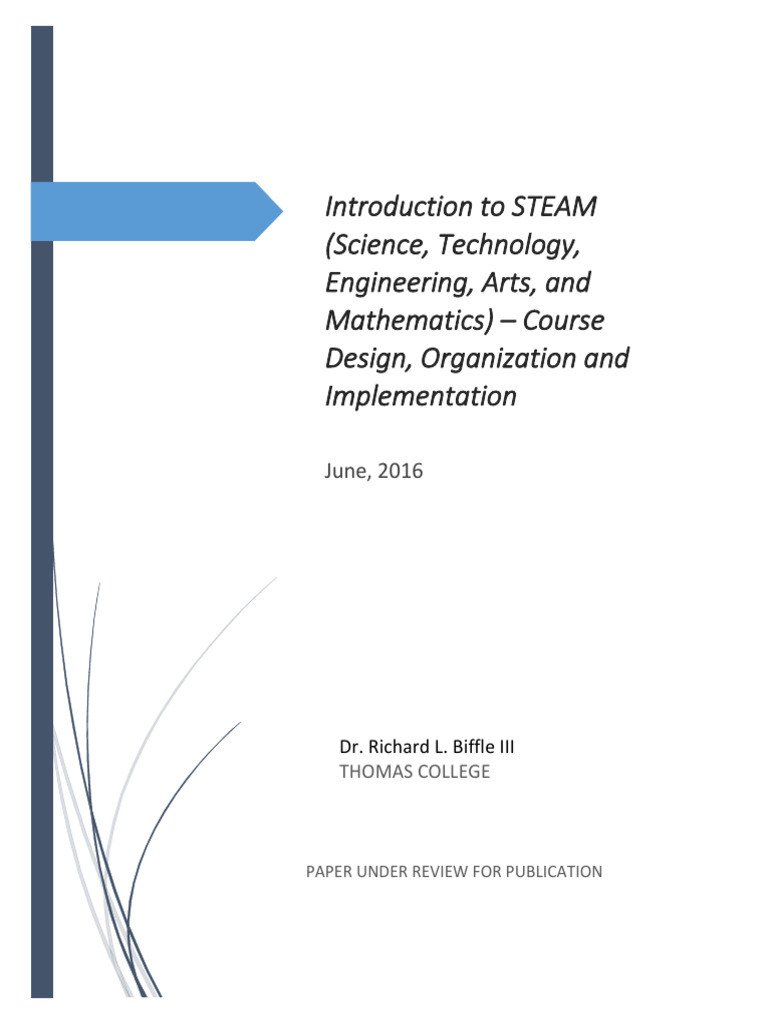 RLB3 STEAM Article 2016 D8 | PDF | Interdisciplinarity | Creativity