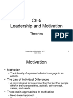 Leadership and Motivation (Ch-5)