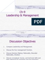 Leadership & Management (Ch-9)